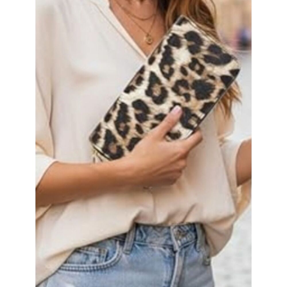 Crossbody Wallet, Clutch, Bag Tiger Leopard Print